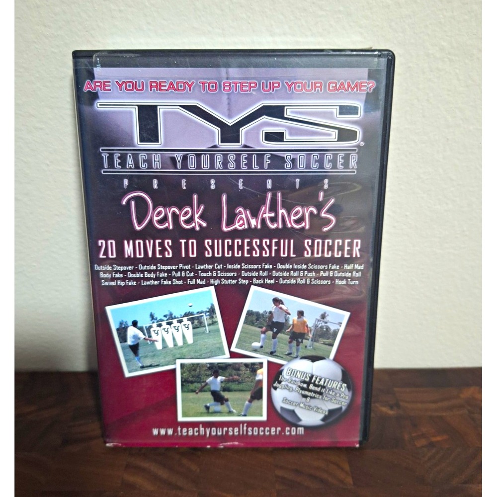 Teach Yourself Soccer Derek Lawther 20 Moves to Successful Soccer DVD 2007 Bonus